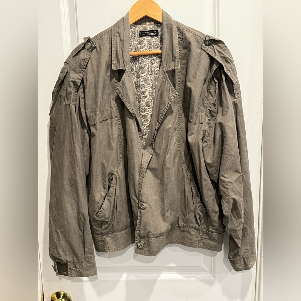 Men's Vintage Style Jacket in Olive